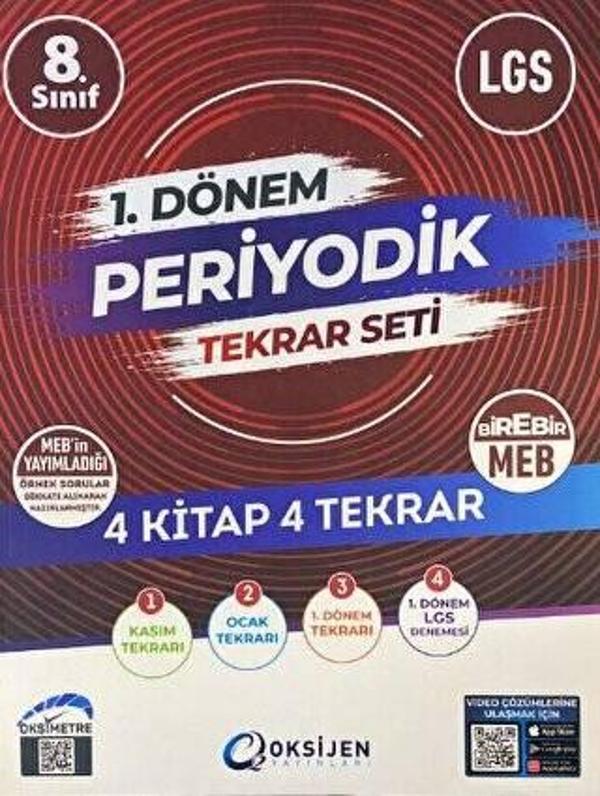 Oksijen 8.sınıf 1.dönem Periyodik Tekrar Seti - Oksijen Yayınları - Image 1