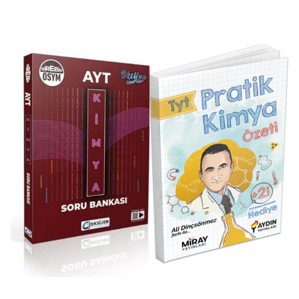 Oksijen Yayınları Ayt Kimya Soru Bankası & Aydın Yayınları Tyt Pratik Kimya Özeti - Oksijen Yayınları - Image 1