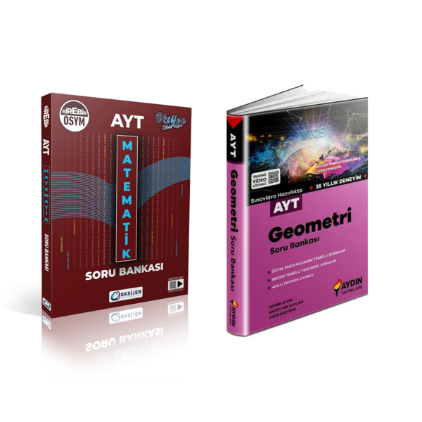 Oksijen Yayınları Ayt Matematik & Ayt Geometri  Soru  Bankası - Oksijen Yayınları - Image 1