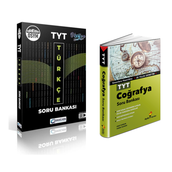 Oksijen Yayınları Tyt Türkçe  & Tyt Coğrafya   Soru  Bankası - Oksijen Yayınları - Image 1