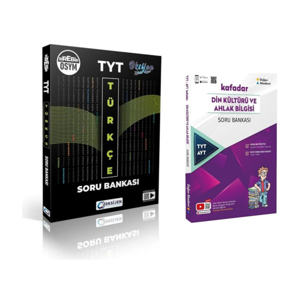 Oksijen Yayınları TYT Türkçe Soru Bank. & TYT-AYT Din Kültürü Soru Bank. - Oksijen Yayınları - Image 1