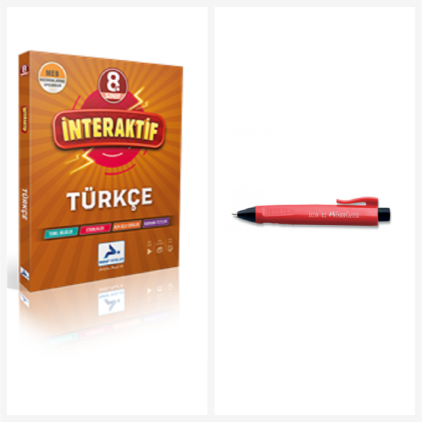 Paraf İnteraktif 8. Sınıf İnteraktif Türkçe Soru Kütüphanesi & Faber Castel Econ 0,7 Mm 1 Adet - Paraf Yayınları - Image 1