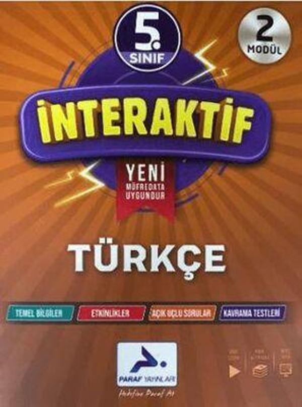 Paraf Yayınları  5.sınıf İnteraktif Türkçe - Paraf Yayınları - Image 1