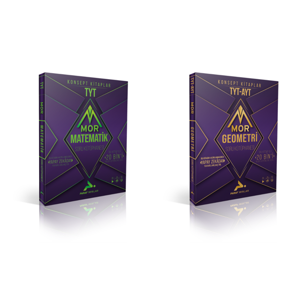 Paraf Yayınları Mor  Tyt  Matematik & Geometri Soru Bankaları - Paraf Yayınları - Image 1