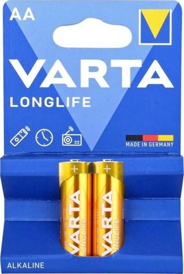 Varta 4106 Longlife AA Kalem Pil 2li - Image 1