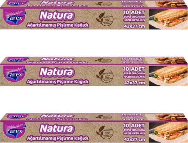 Parex Natura Yeni Ağartılmamış Organik Hazır Pişirme Kağıdı X 3 Paket - Image 1