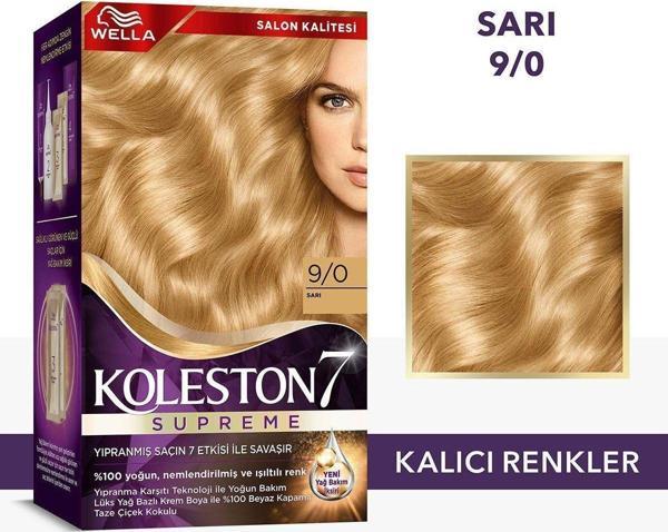 Wella Koleston Supreme Saç Boyası 9/0 Sarı - Image 1