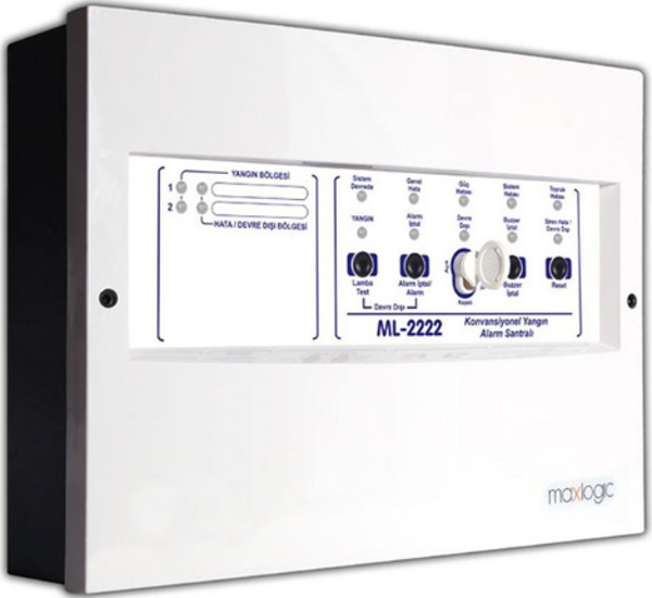 Mavigard ML-2222 Konvansiyonel Yangın Alarm Santrali, 2 Bölge EN54-2/4 Sertifikalı - Image 1