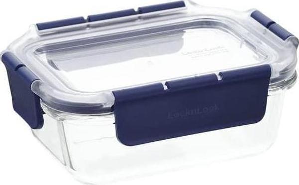 Locknlock Top Class Fırın & Saklama Kabı Dörtgen Kilitli 380 Ml Mavi - Image 1