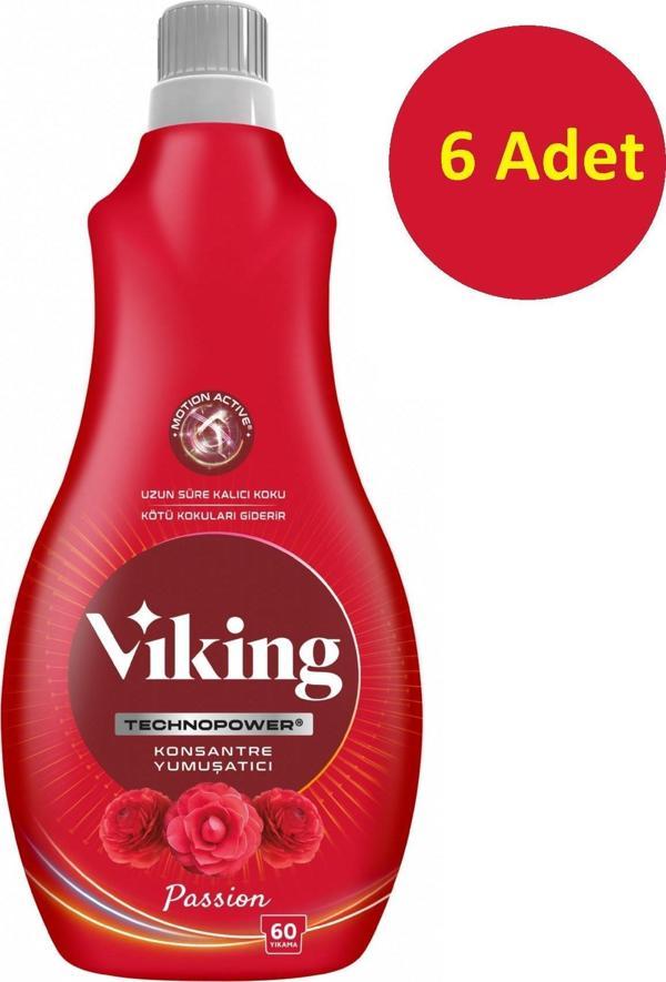 Viking Technopower Konsantre Çamaşır Yumuşatıcı Passion 1440 Ml - 6 Adet - Image 1