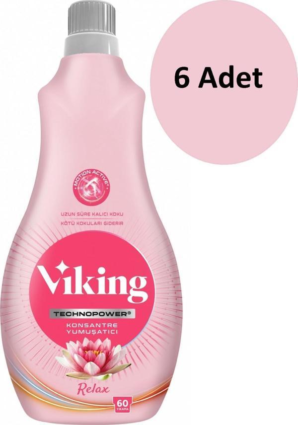 Viking Technopower Konsantre Çamaşır Yumuşatıcı Relax 1440 Ml - 6 Adet - Image 1