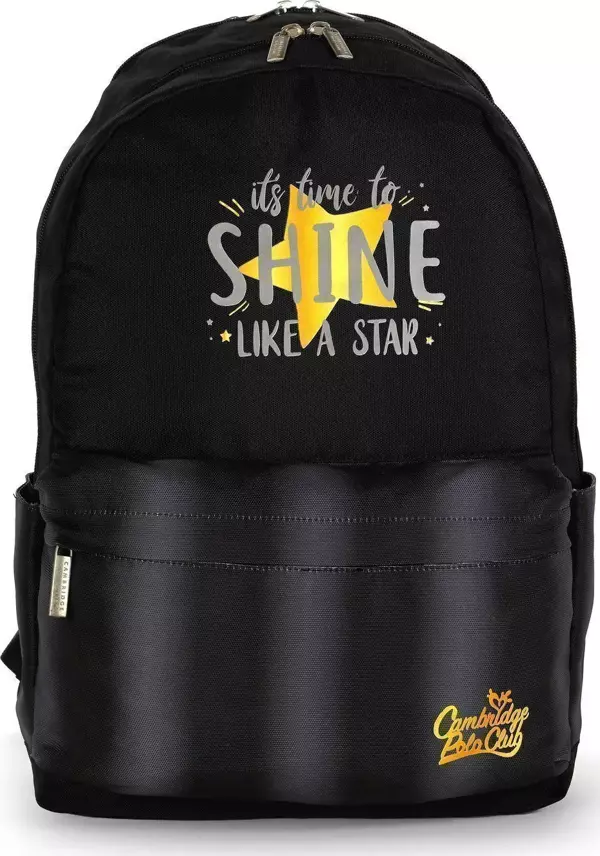 Cambridge Polo Club Shine Star Çift Ana Bölmeli Unisex Çocuk İlkokul Sırt Çantası Siyah / CPO4087.00 - Image 1