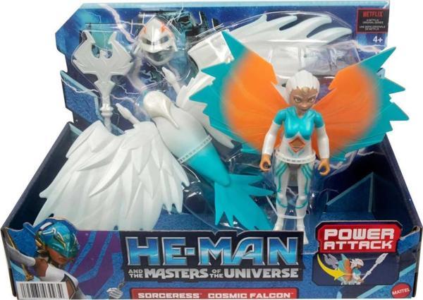 Mattel Masters Of The Universe Power Attack Sorceress & Cosmic Falcon Hdt11 - Image 1