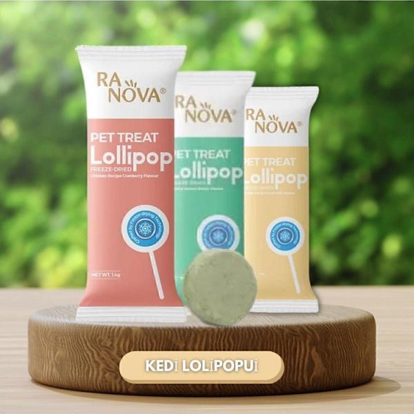 RANOVA Karışık Kurutulmuş Kedi Ödülü Lolipop 1.4 gr - 3 Li Paket - Image 1