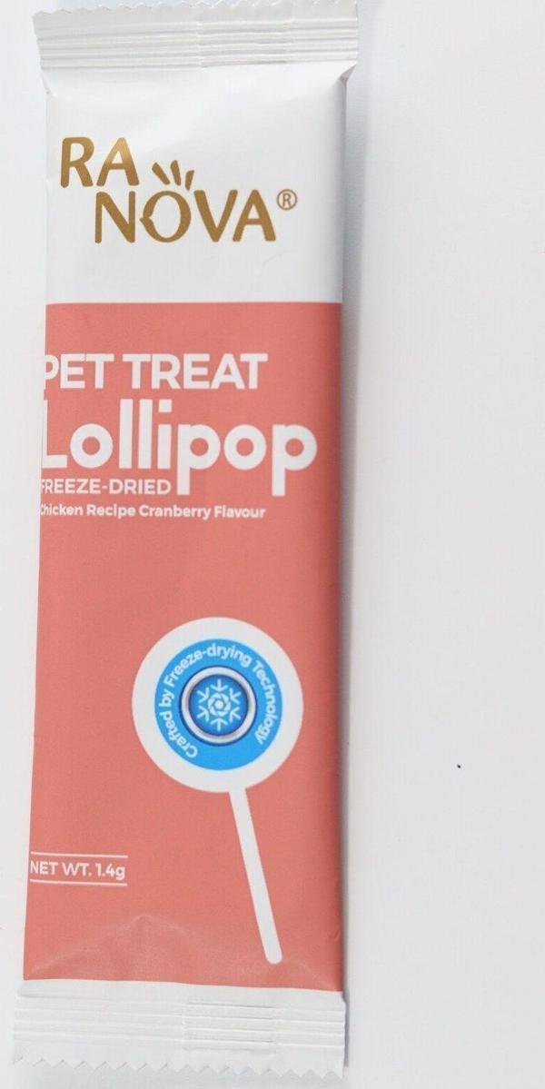 RANOVA Kızılcıklı ve Tavuklu Kedi Lolipopu - Image 1