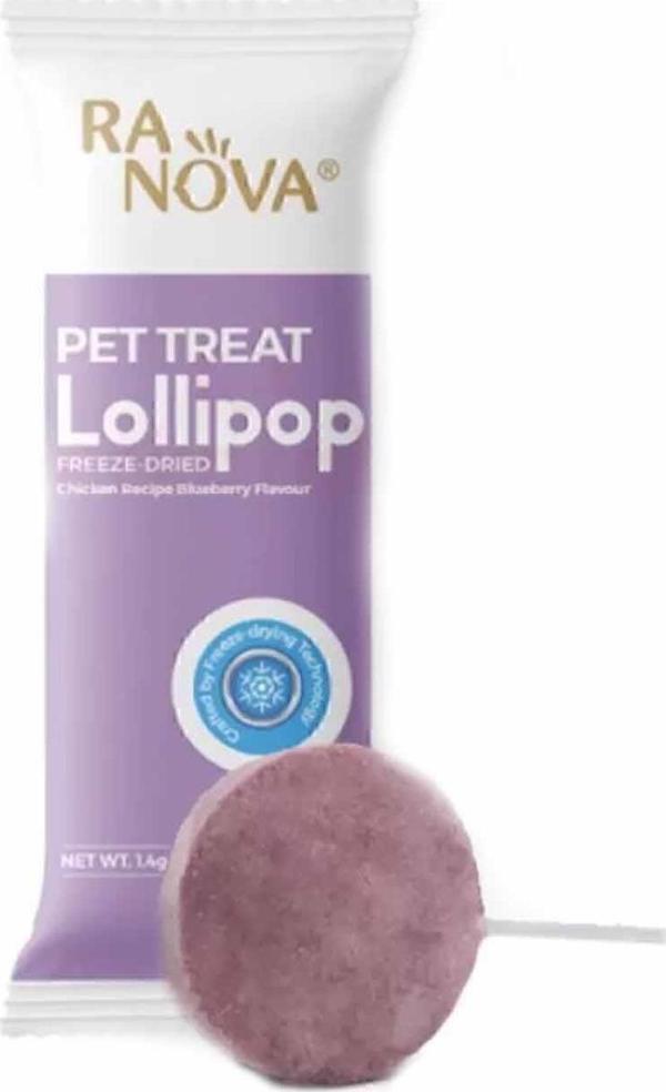 RANOVA Tavuklu ve Yaban Mersinli Bağışıklık Destekli Lolipop Kedi Ödülü 1.4 Gr - Image 1