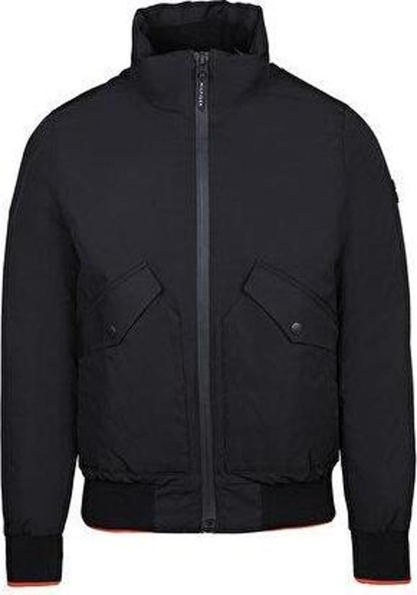 Tommy Hilfiger Flex Stretch Bomber Jacket Erkek Mont Siyah - Image 1
