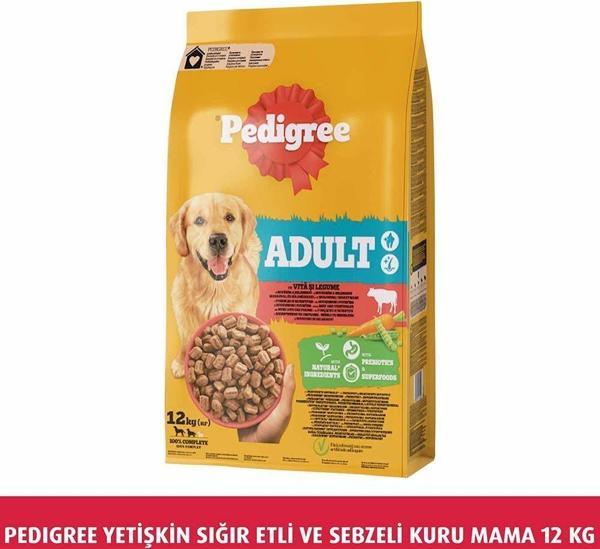 Pedigree Yetişkin Biftekli ve Kümes Hayvanlı Kuru Mama 12 KG - Image 1
