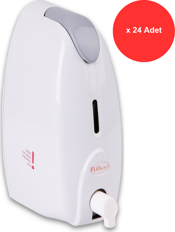 Flosoft F160 Köpük Savun Aparatı 500 ml. (Pratik Kapaklı) x 24 Adet - Image 1