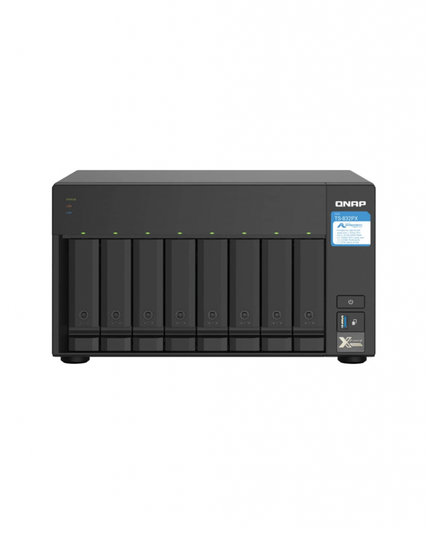 QNAP TurboNAS TS-832PX 4Gb Ram 8xYuvalı Tower NAS  - Image 1
