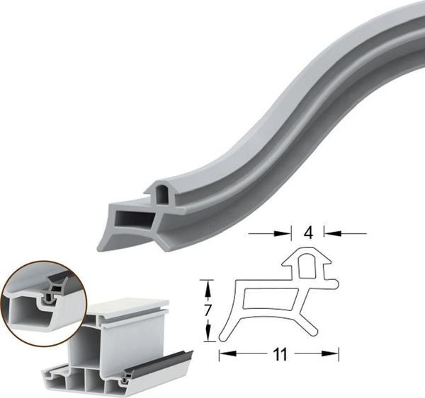 Contacall Pimapen Pvc Kapı Pencere Fitili Contası 40 Metre Gri - Image 1