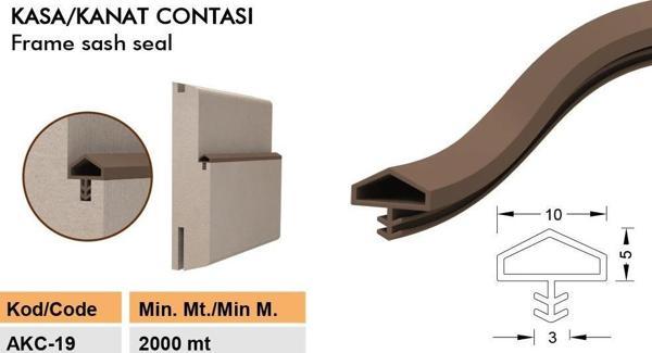 Contacall Ahşap Kapı Kasa Fitili Amerikan Ahşap Kapı Kasa Contası 25 Metre Krem - Image 1