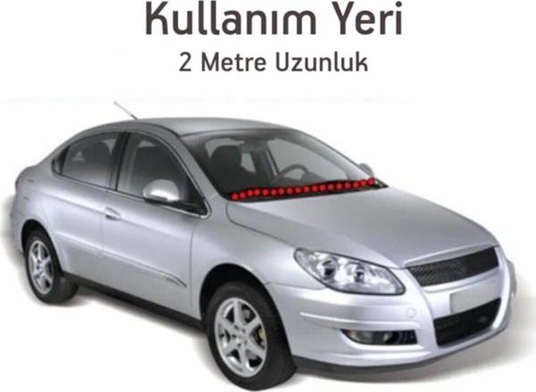 Ön Cam Dış Panel Mühür Fitili / Ön Kaput Su Engelleyici Fitil 2 Metre Siyah Renk - Image 1