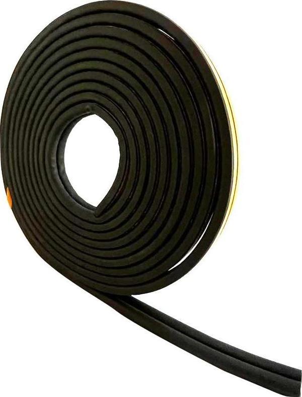 Contacall Bondit Çift Sarım Kauçuk Kapı ve Pencere İzolasyon Bandı/Fitili 15X2-30 Metre Siyah Fitil - Image 1