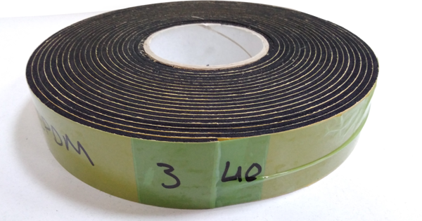 Contacall Kapı Pencere Bandı Yapışkan Sünger 3 mm Kalınlık 40 mm Genişlik 10 Metre Uzunluk / EVA-3*40 - Image 1