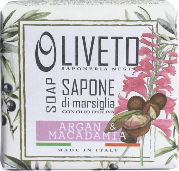 Oliveto Argan ve Macadamia Fındığı Kırışık Karşıtı ve Besleyici Sabun Vegan Bakım 200 g - Image 1