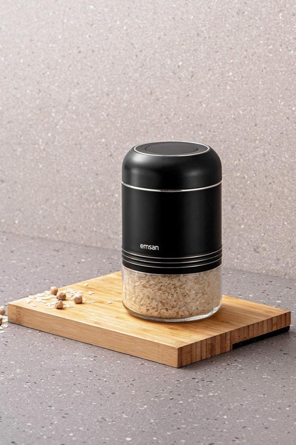 Emsan Moko Saklama Kavanozu 650 ml Siyah - Image 1