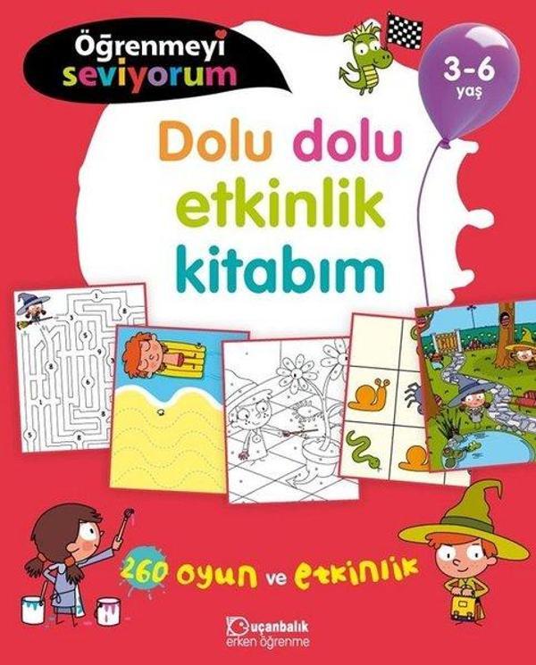 Öğrenmeyi Seviyorum-Dolu Dolu Etkinlik Kitabım 3-6 Yaş - Uçanbalık Yayıncılık - Image 1