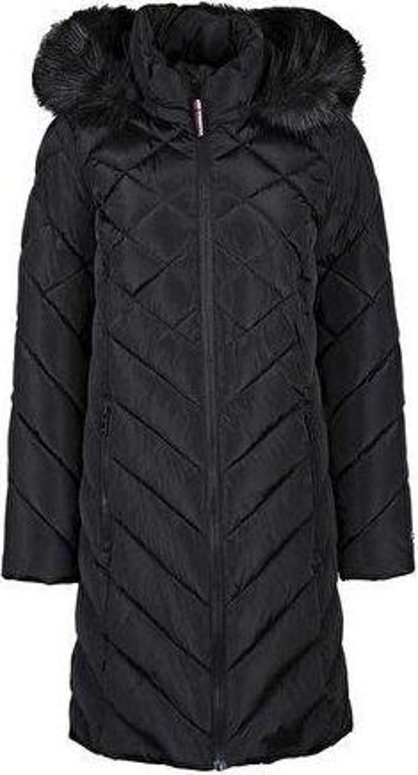 Tommy Hilfiger Kadın Mont Siyah TW2MP186-BLK - Image 1