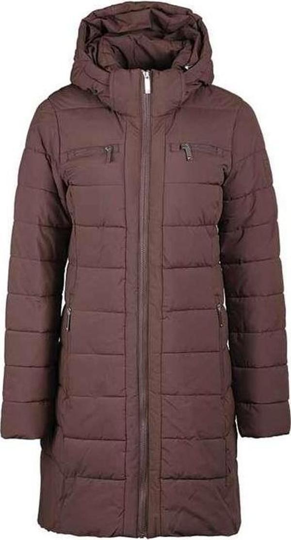 Tommy Hilfiger Kadın Kapüşonlu Mont TW2MP810-BRN - Image 1