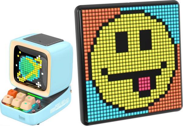 Divoom Ditoo Pro Mavi Bluetooth Hoparlör ve Pixoo Max Led Ekran Seti - Image 1
