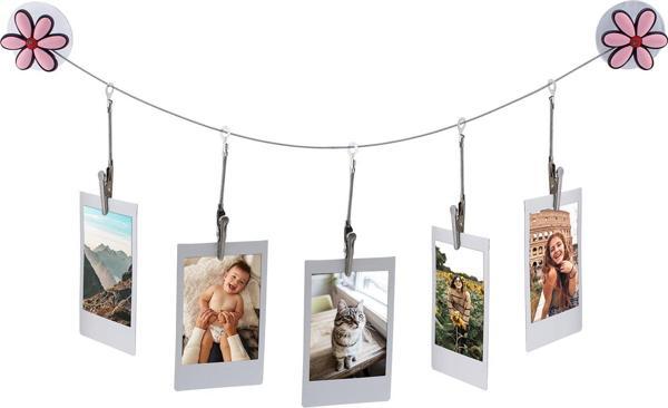 Instax Çiçek Vantuzlu 5 Kıskaçlı Resim Şeridi - Image 1