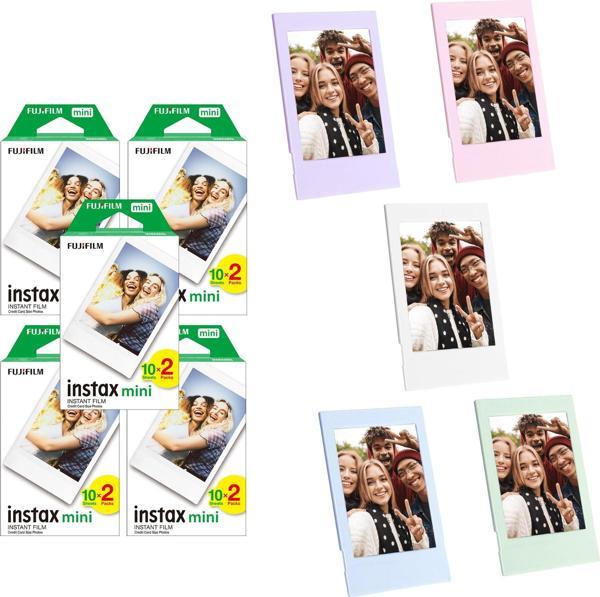 Instax mini 100'lü Film ve 5 Fotoğraf Çerçevesi - Image 1