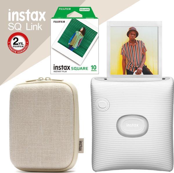 Instax SQ Link Beyaz Ex D Akıllı Telefon Yazıcısı ve Hediye Seti 3 - Image 1