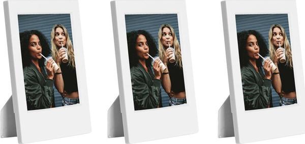 Instax Mini Film Uyumlu Beyaz 3'lü Klasik Fotoğraf Çerçeve Seti - Image 1