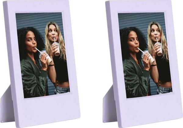 Instax Mini Film Uyumlu Lila 2'li Klasik Fotoğraf Çerçeve Seti - Image 1