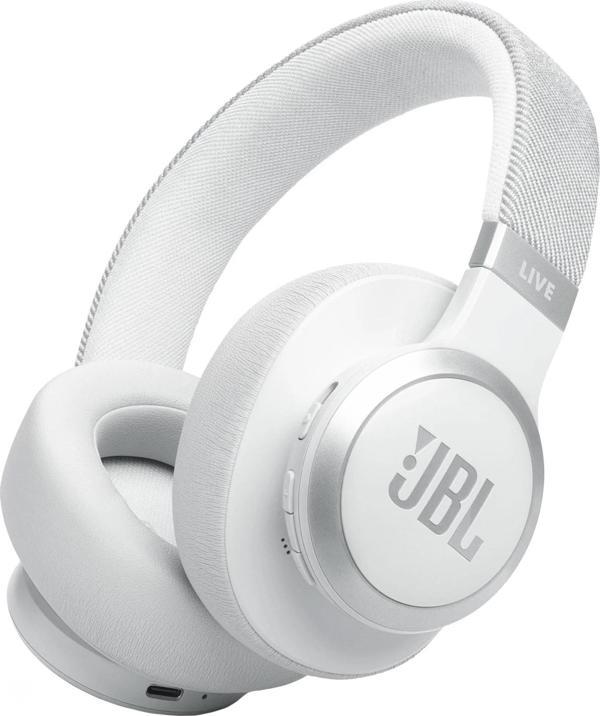 JBL Live 770NC Beyaz Kulak Üstü Bluetooth Kulaklık - Image 1