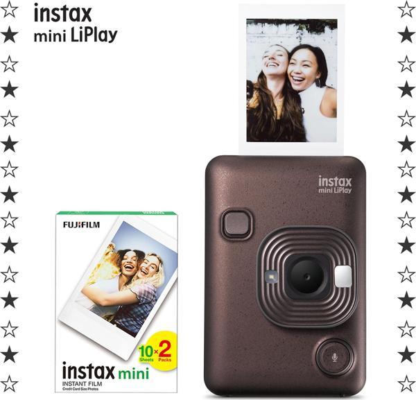 Instax mini LiPlay Hybrid Deep Bronze Fotoğraf Makinesi 20'li Film - Image 1