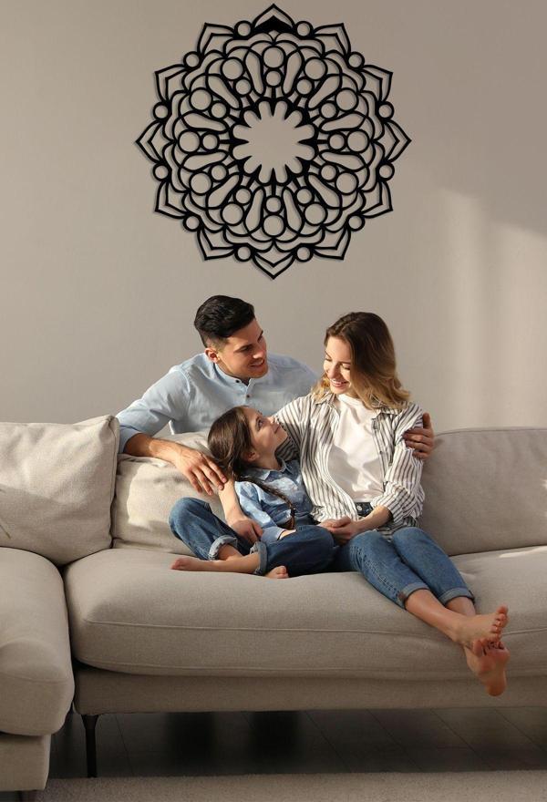 Dekadron Mandala Metal Duvar Dekoru - Image 1