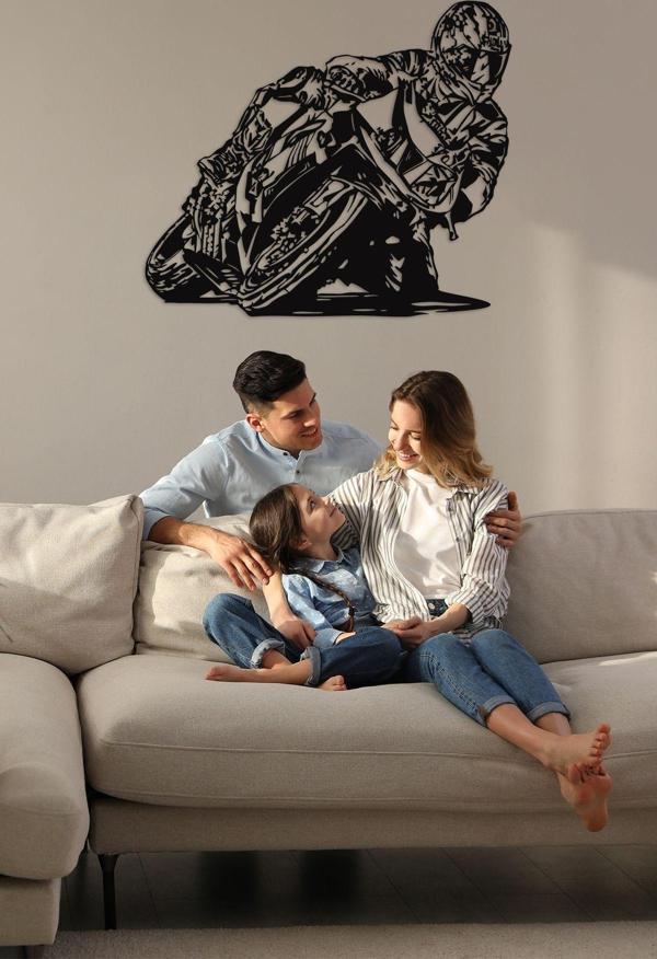 Dekadron Motor Metal Duvar Dekoru - Image 1