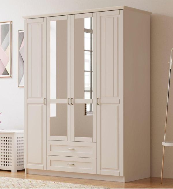Rabi Kardelen Country 4 Kapak 2 Çekmeceli Gardırop - Image 1