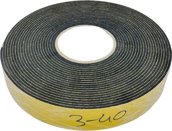 Contacall Endüstriyel EPDM (Kauçuk)  Çift Taraflı Yapışkan Bantlı Yalıtım Süngeri 3mmx40 mm 10 metre - Image 1