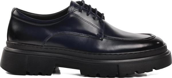 Ayakmod Premium 1308 Lacivert Hakiki Deri Erkek Klasik Ayakkabı GENİŞ KALIP - Image 1