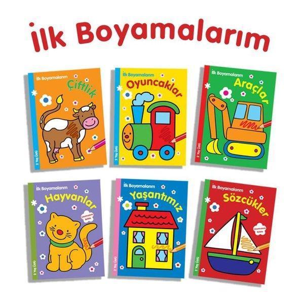 İlk Boyamalarım Seti - 6 Kitap Takım - Parıltı Yayınları - Image 1