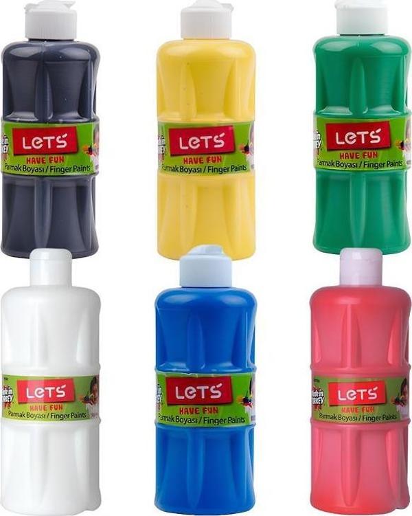 Lets Parmak Boyası 500ml 6lı Set 2 - Image 1