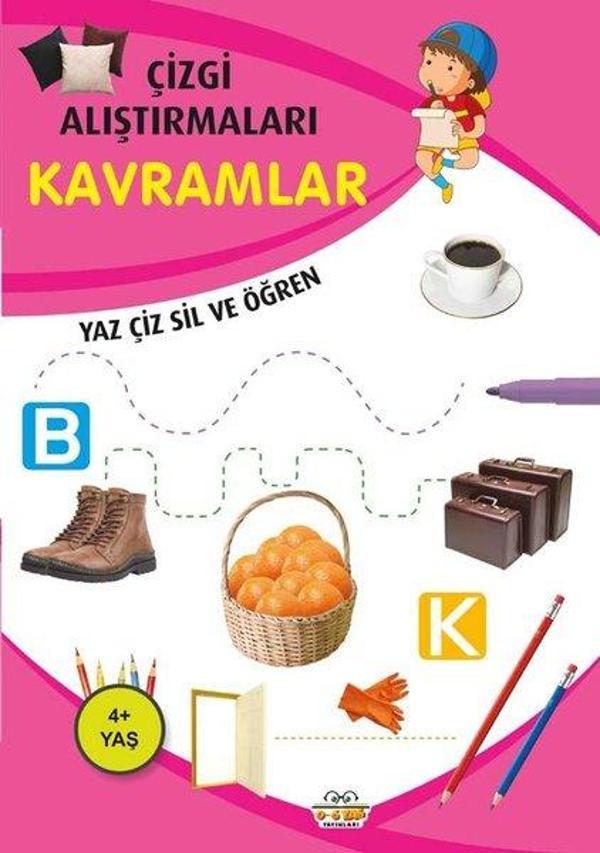 Kavramlar - Çizgi Alıştırmaları 4+ - 0-6 Yaş Yayınları - Image 1